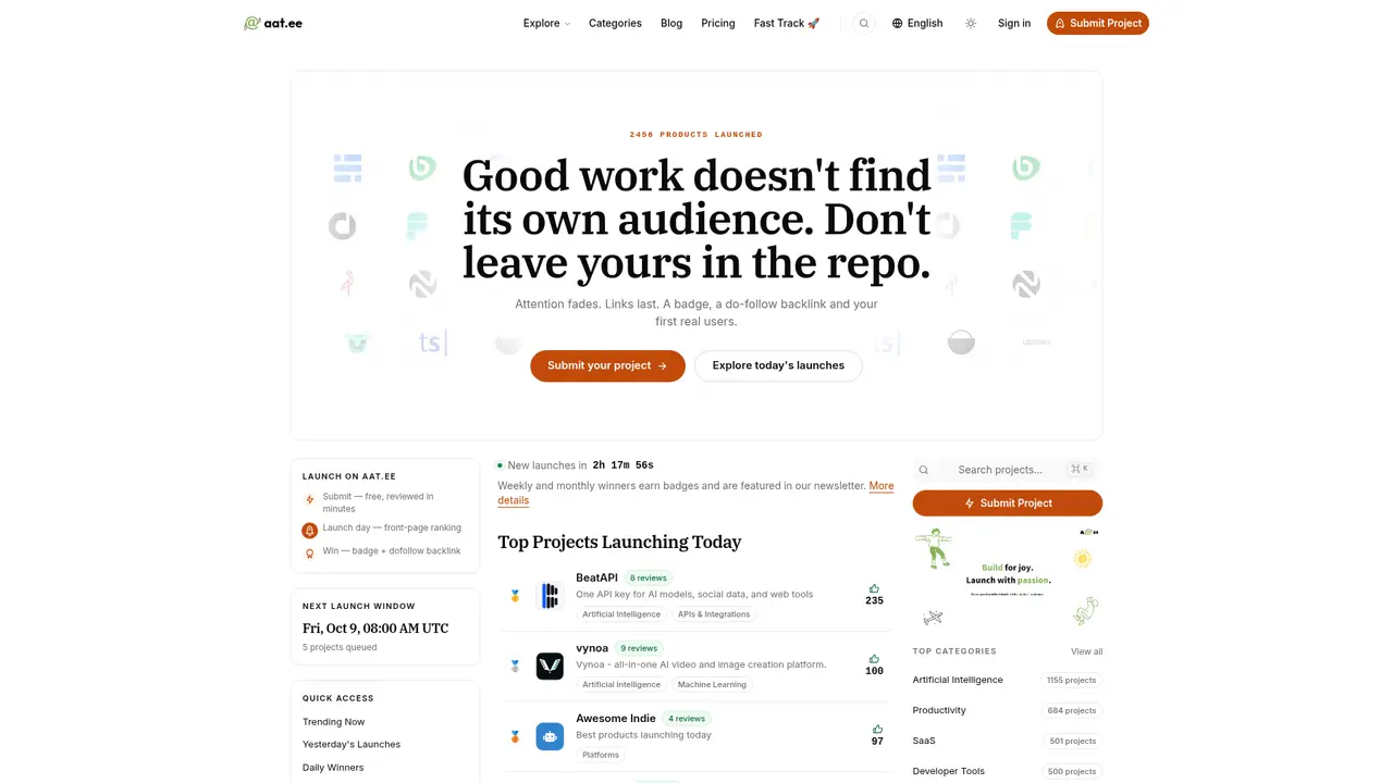 aat.ee homepage screenshot