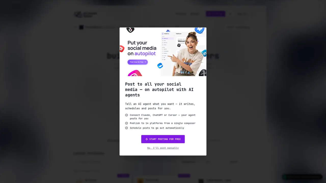 AI Launch Space homepage screenshot