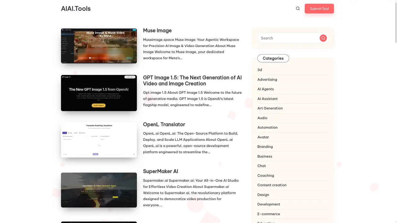 AIAI.Tools homepage screenshot