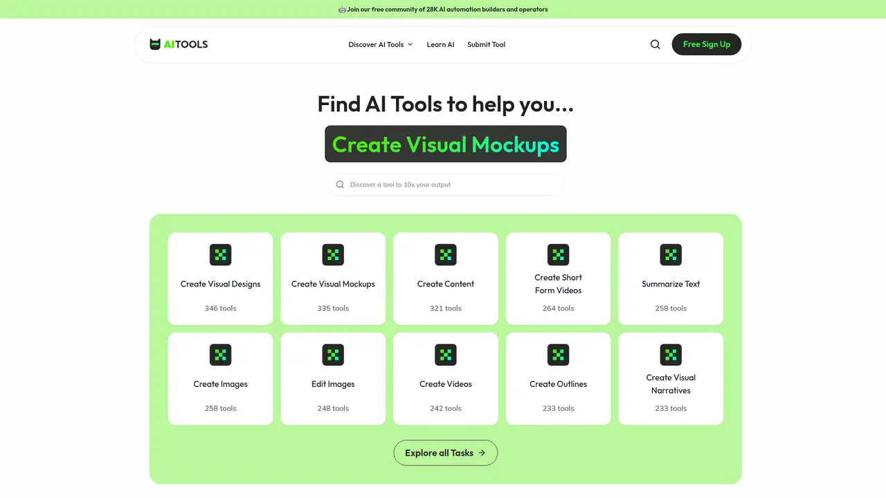 AITools.inc homepage screenshot