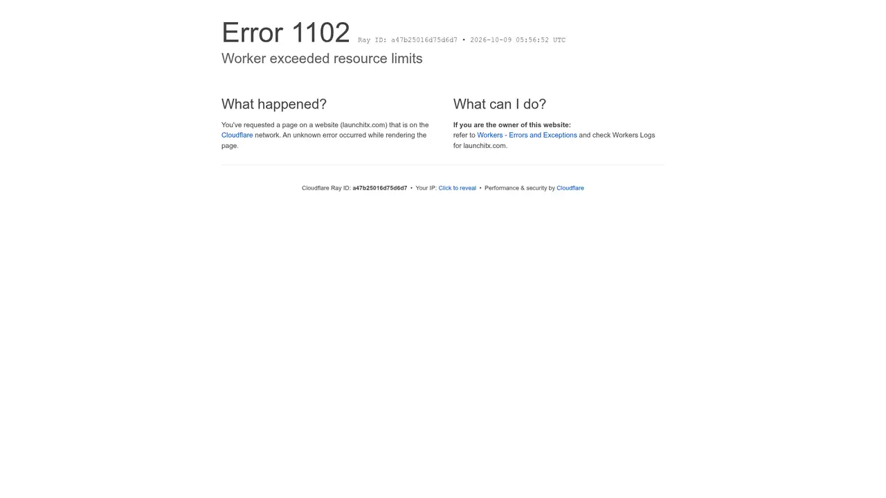 LaunchitX homepage screenshot